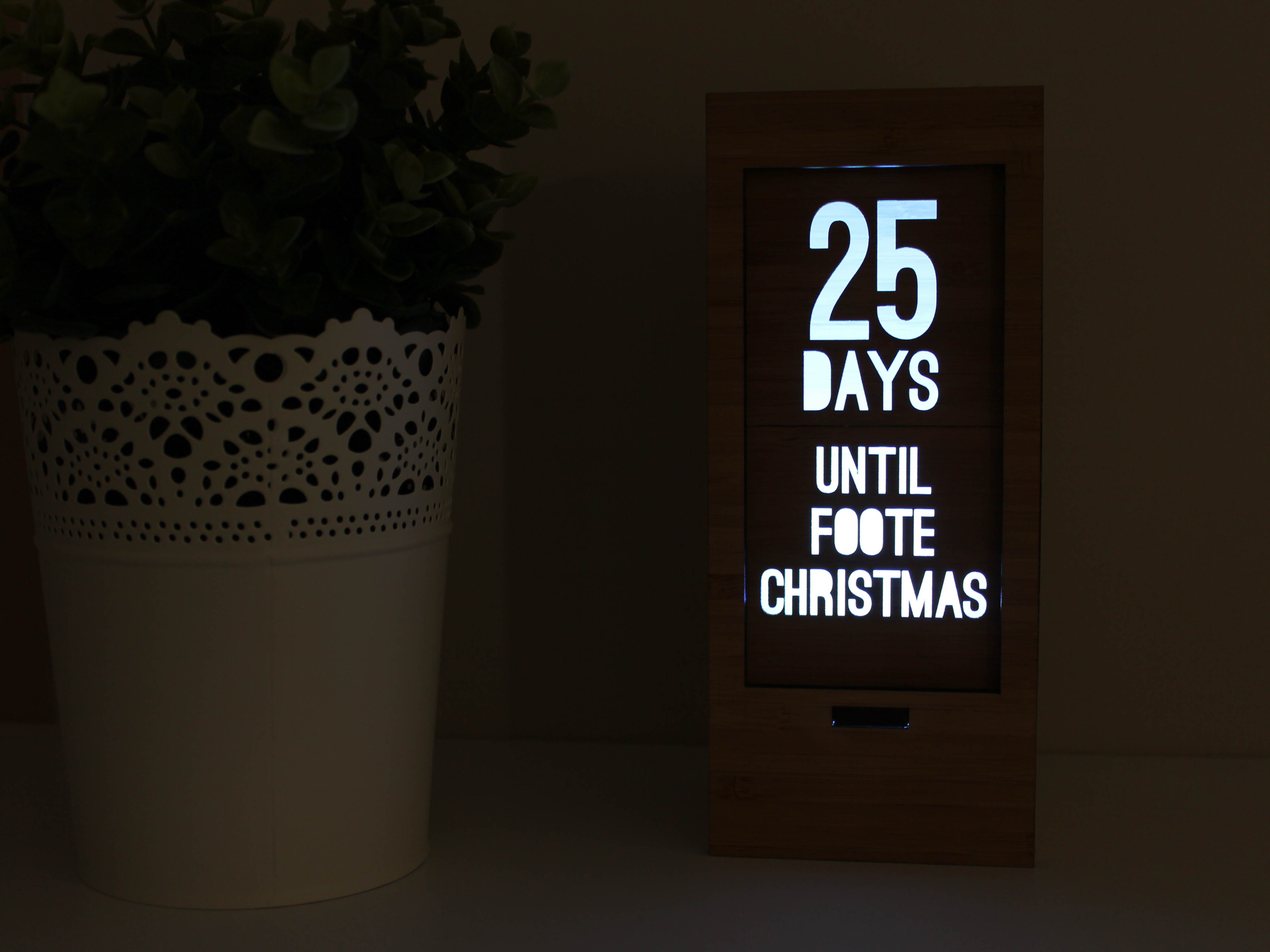 Christmas Countdown Light  Buy Online Foote and Flame